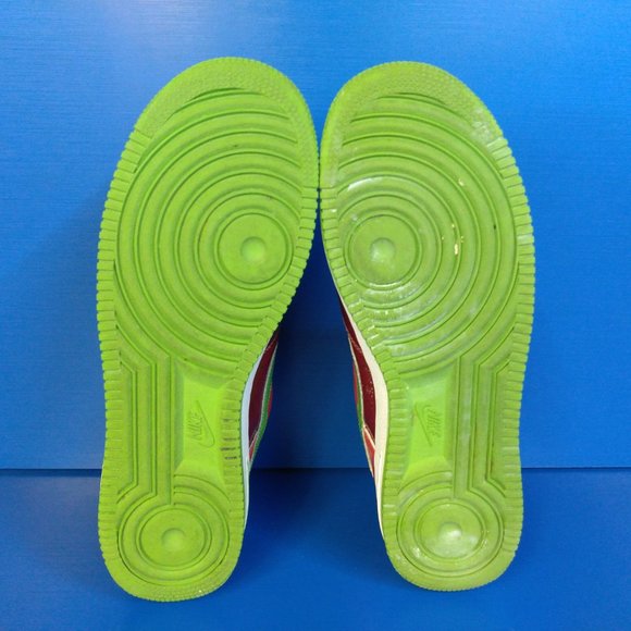 NIKE AIR FORCE 1 PREMIUM KIWI Shoes SIZE 11 2006 Vintage Vtg 312945-631 Sneakers - Picture 12 of 13